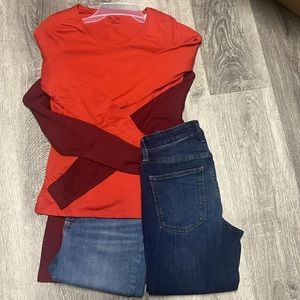 4pc Bundle 2shirts & 2 pair of Jeans
